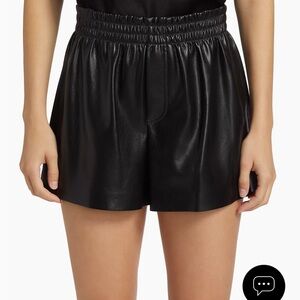 Alice and Olivia Faux Leather shorts
